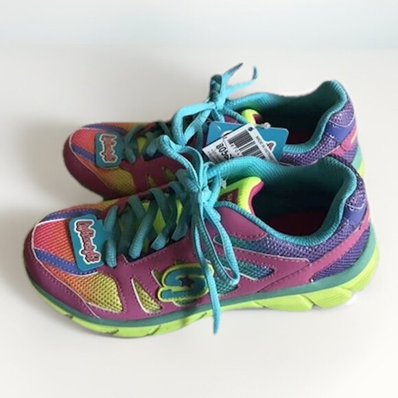 SKECHERS LITE‎ DREAMZ Girls Shoes SIZE 2 DREAMCATCHER 80568L Neon Pink | New - Picture 3 of 5